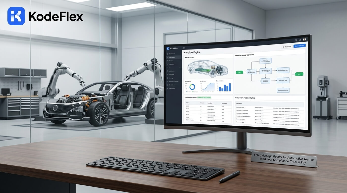 Enterprise App Builder for Automotive Teams: Workflow, Compliance, Traceability
