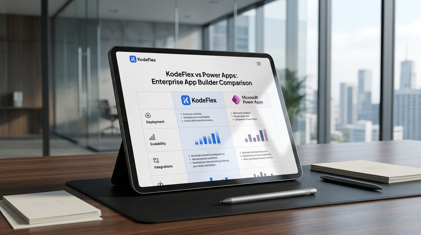 KodeFlex vs Power Apps: Enterprise App Builder Comparison